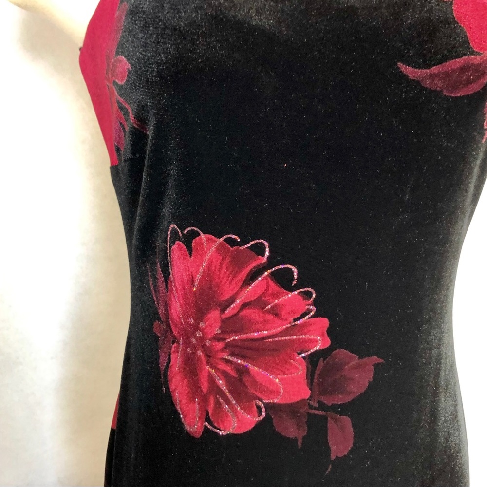 🎁🥂Arianna by Rachel Kaye Black Velvet Maxi Dress - Picture 6 of 8